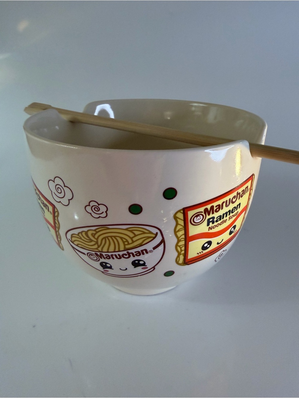 Mad Engine Maruchan Kawaii Noodles Ceramic Ramen Bowl Japanese